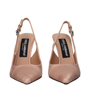 Dolce & Gabbana Beige Satin Pumps