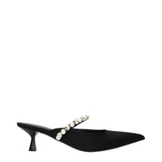 Stella McCartney Black Satin Sandals