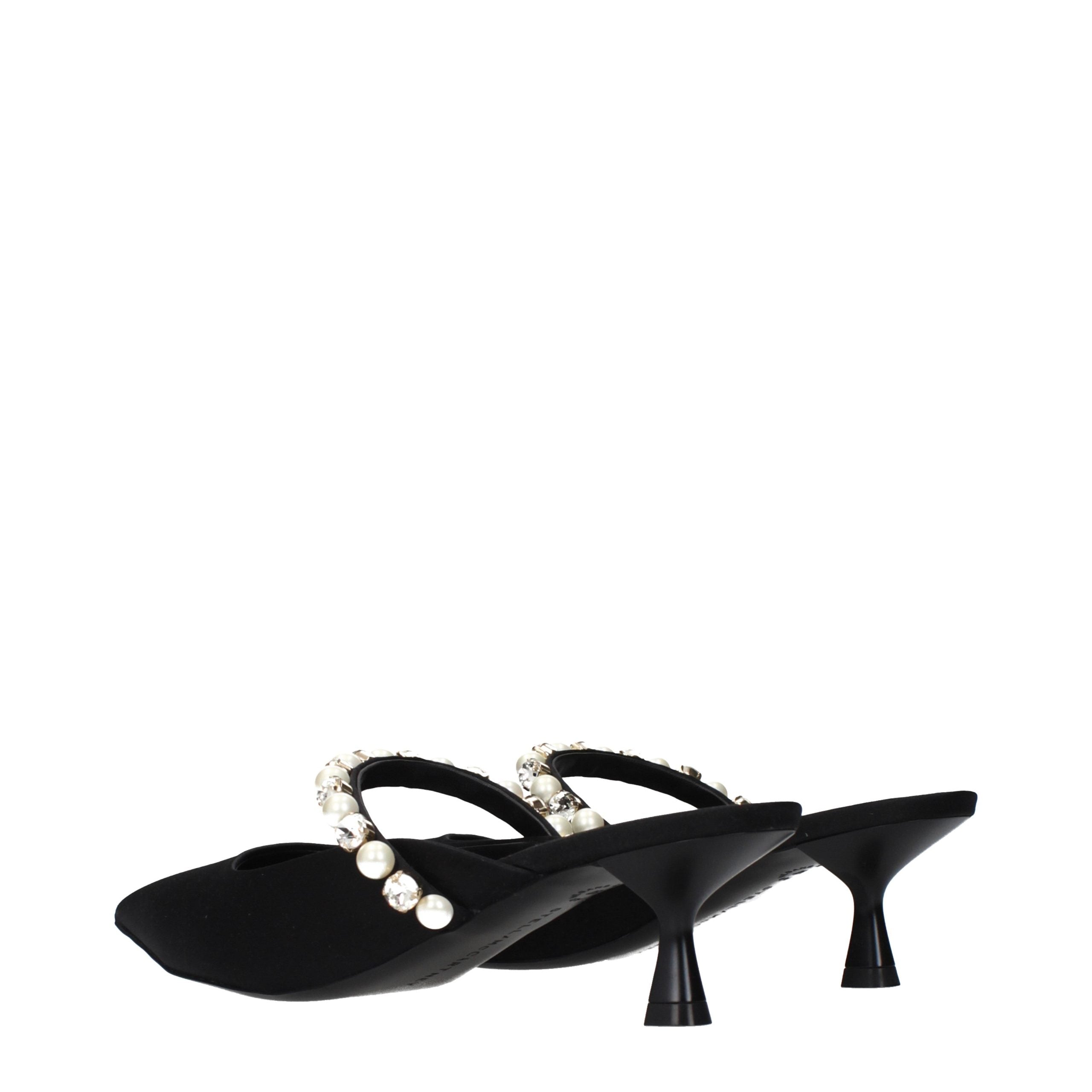 Stella McCartney Black Satin Sandals