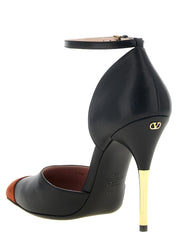 Valentino Garavani Black Goat Leather Pumps