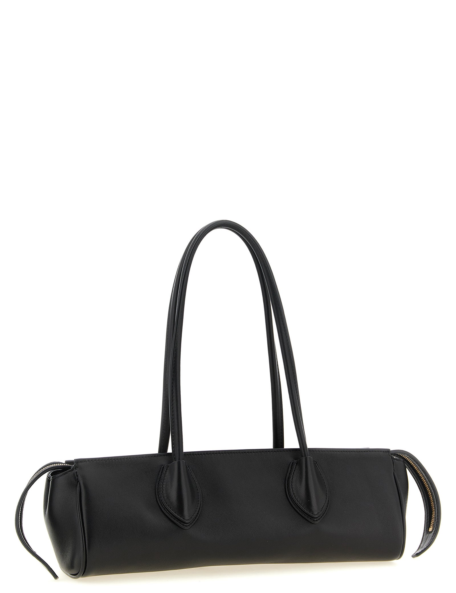 Khaite Black Lamb Leather Shoulder Bag