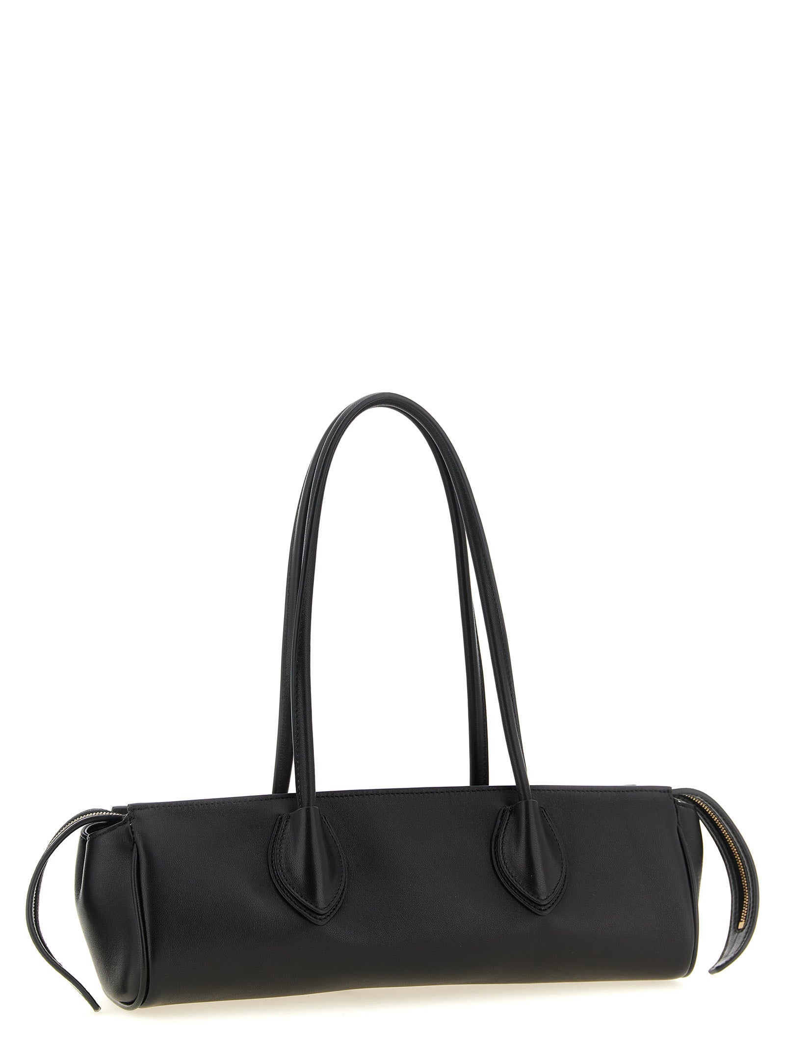 Khaite Black Lamb Leather Shoulder Bag