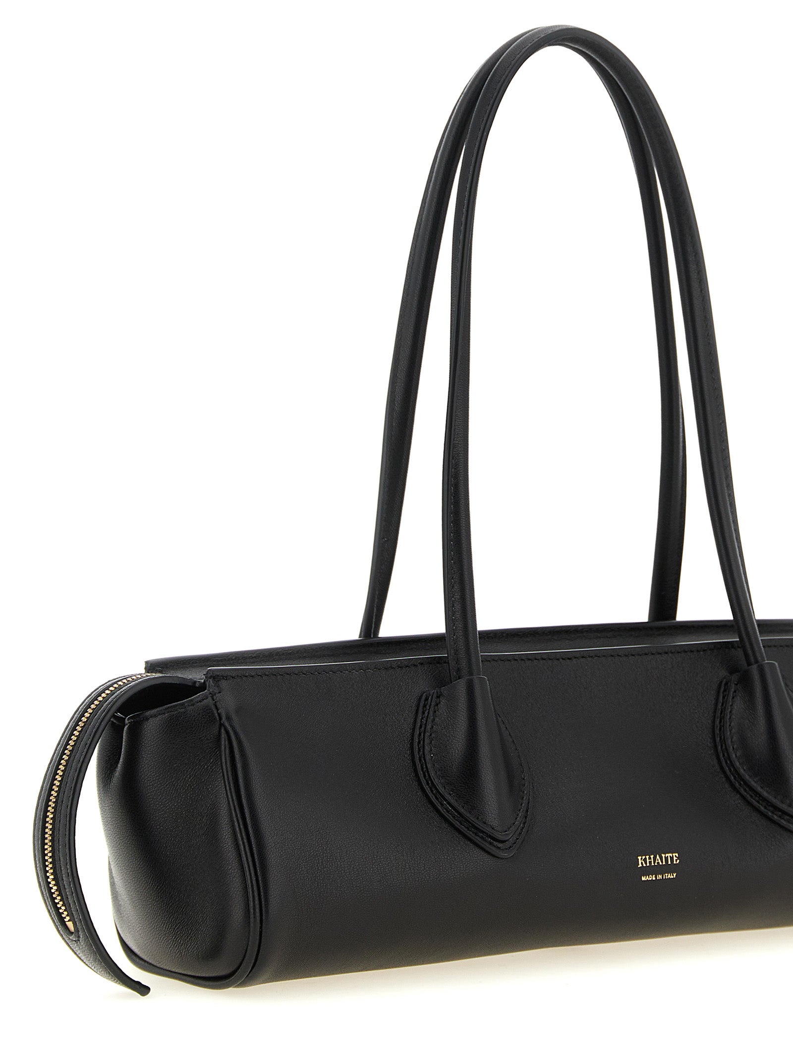 Khaite Black Lamb Leather Shoulder Bag