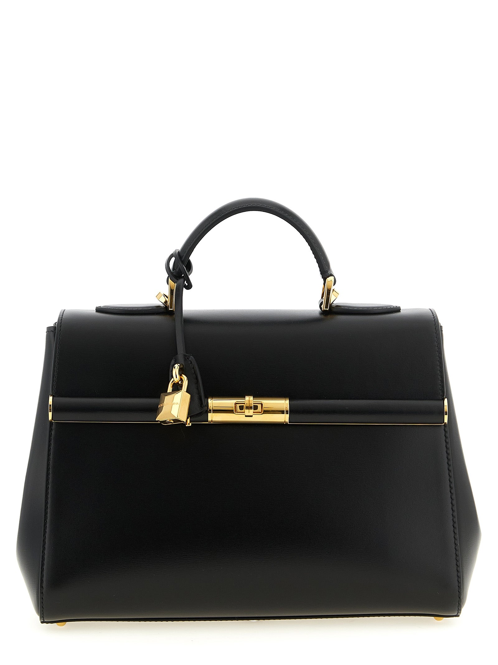 Dolce & Gabbana Black Lamb Leather Handbag