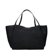 Tom Ford Black Raffia Shoulder Bag