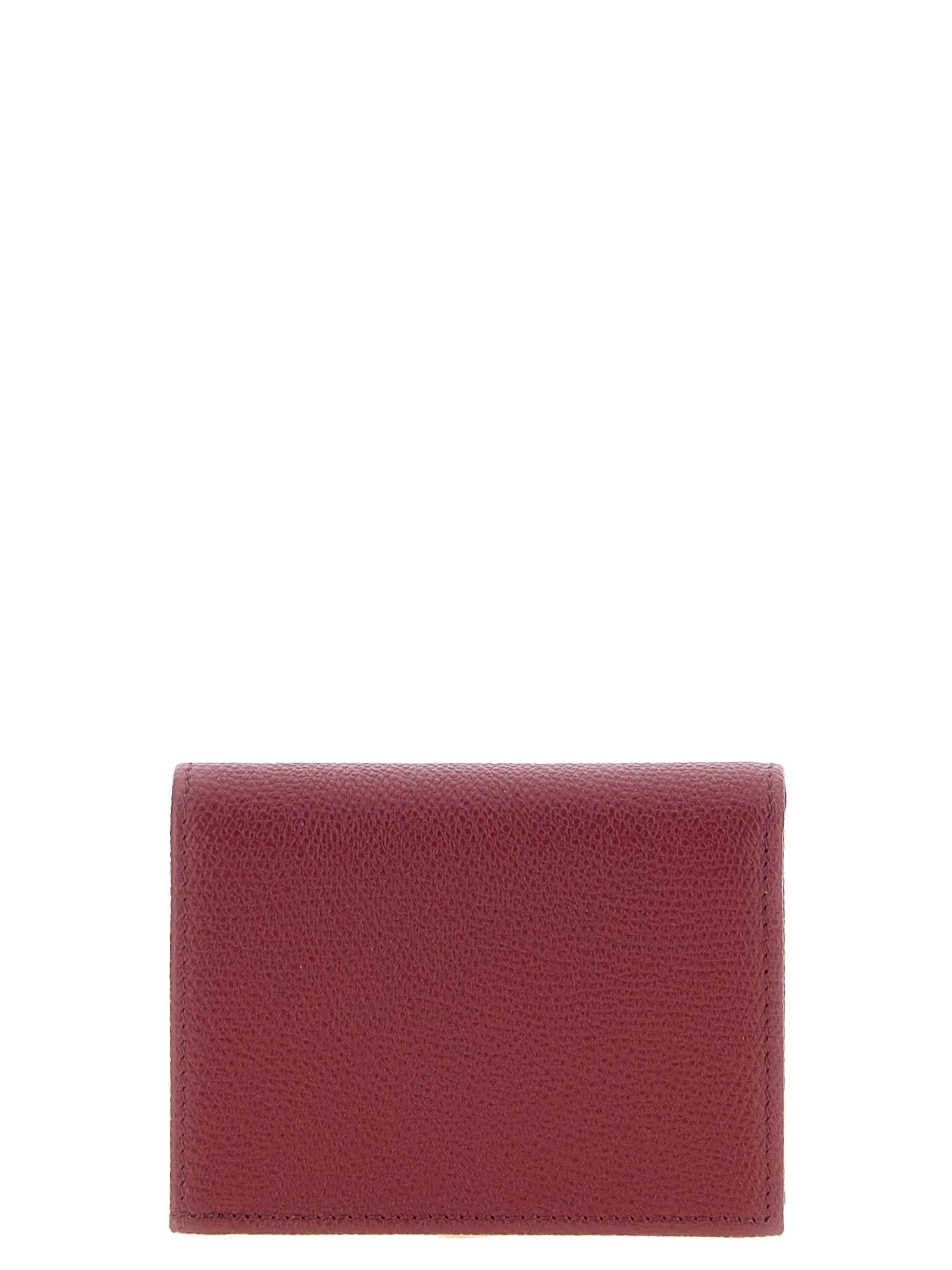 Valentino Garavani Bordeaux Calfskin Cardholder