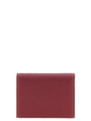 Valentino Garavani Bordeaux Calfskin Cardholder