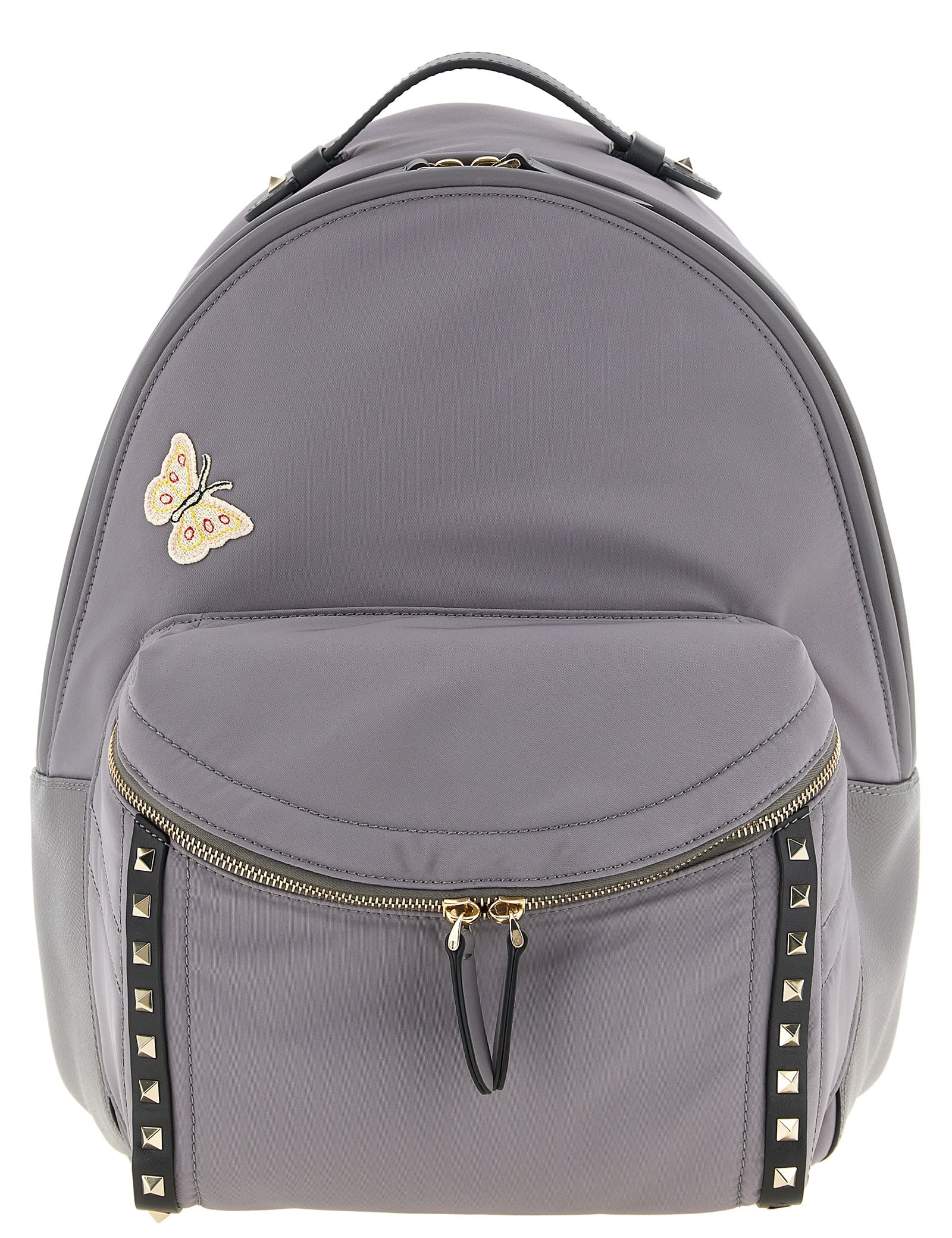 Valentino Garavani Gray Polyester Backpack