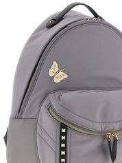 Valentino Garavani Gray Polyester Backpack