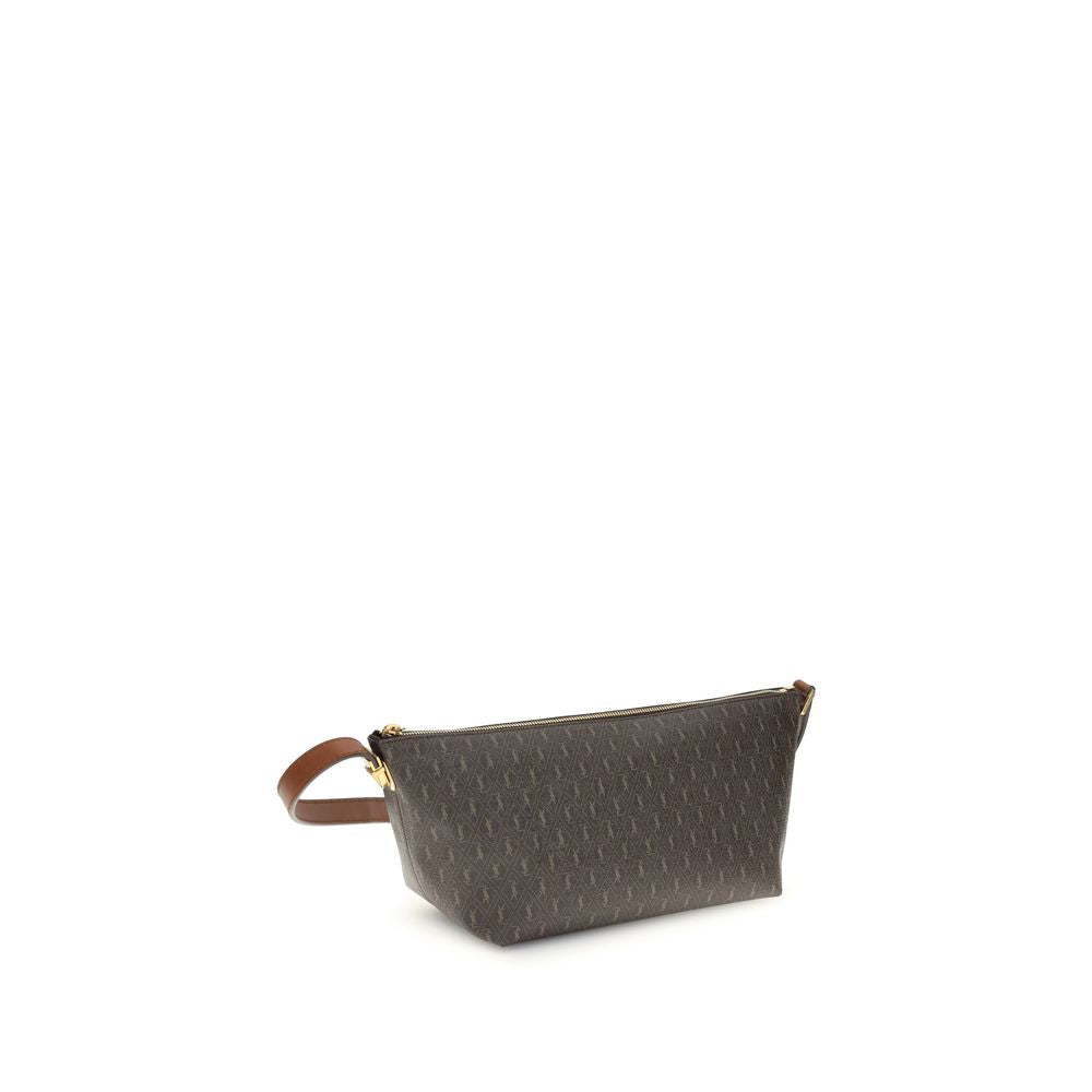 Saint Laurent Brown Leather Shoulder Bags