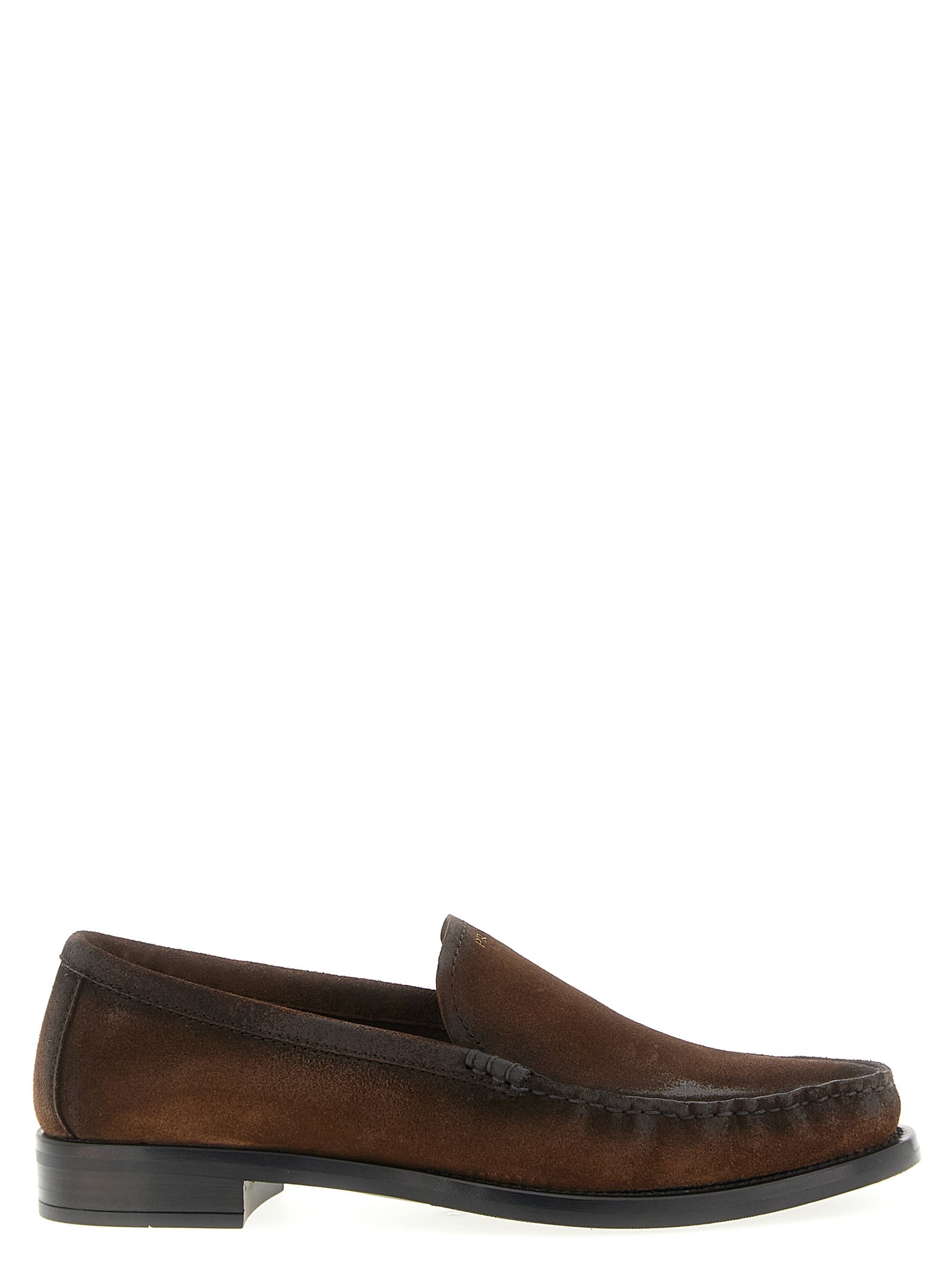 Prada Brown Calfskin Loafers