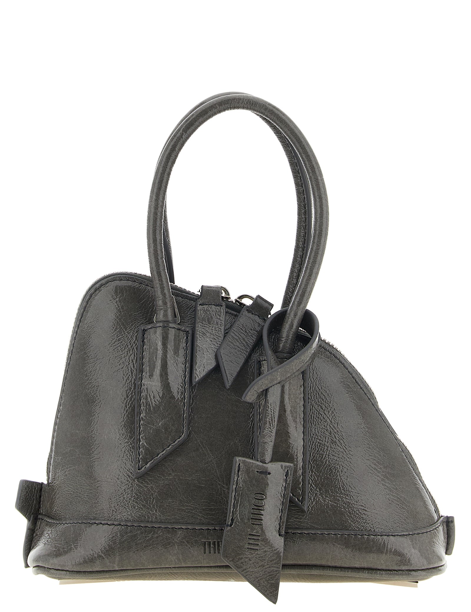 The Attico Gray Calfskin Handbags