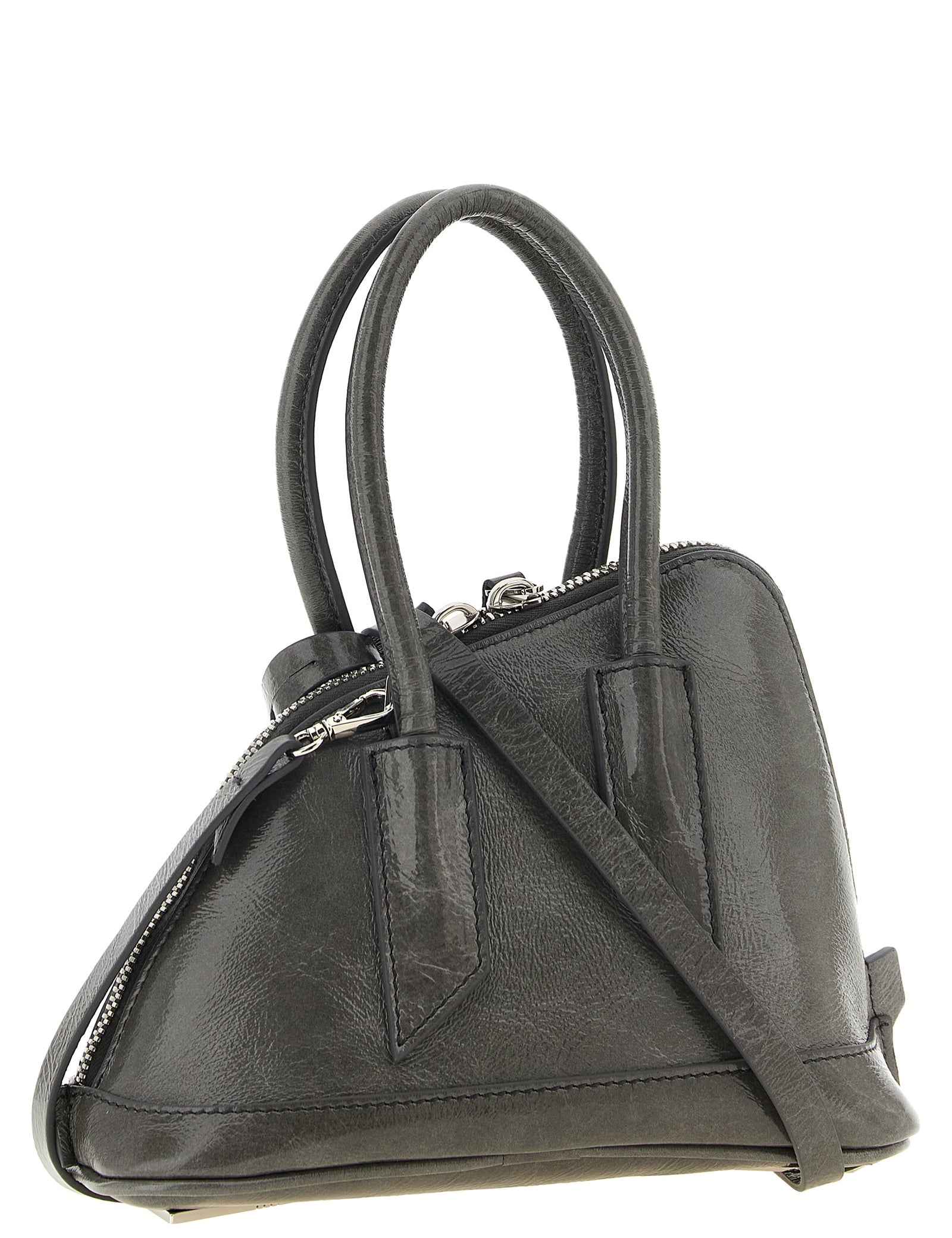 The Attico Gray Calfskin Handbags