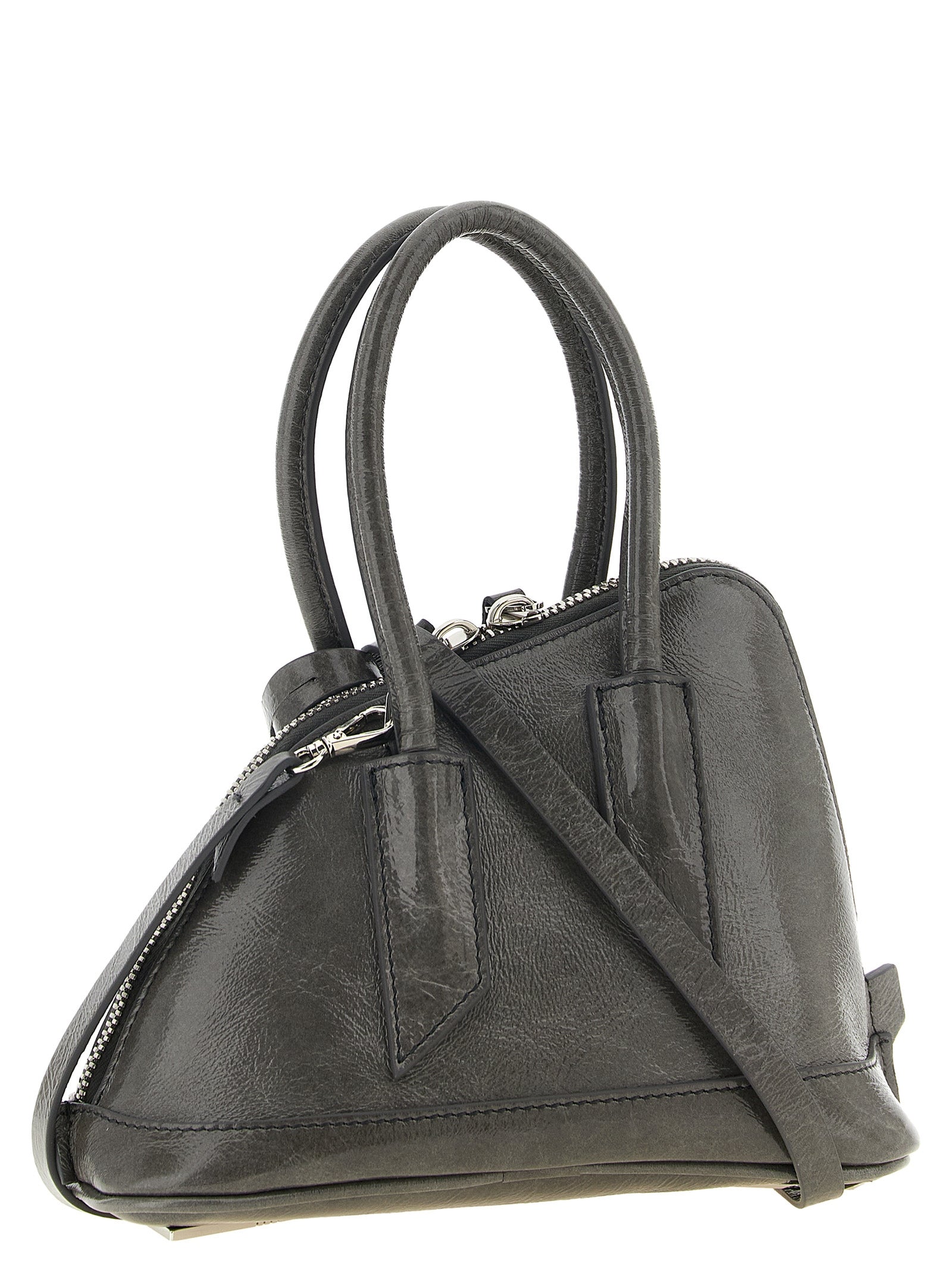 The Attico Gray Calfskin Handbags