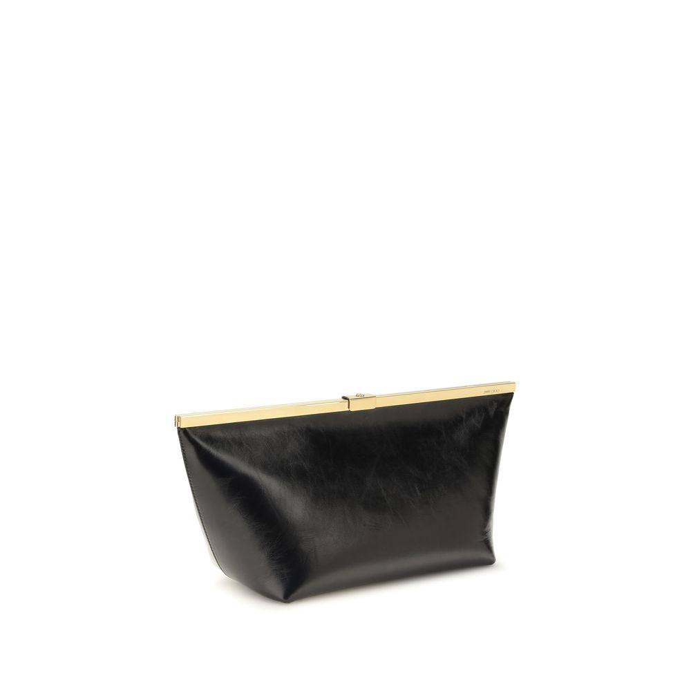 Jimmy Choo Black Calf Leather Clutch Bag