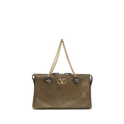 Valentino Garavani Bicolor Napa Leather Shoulder Bag
