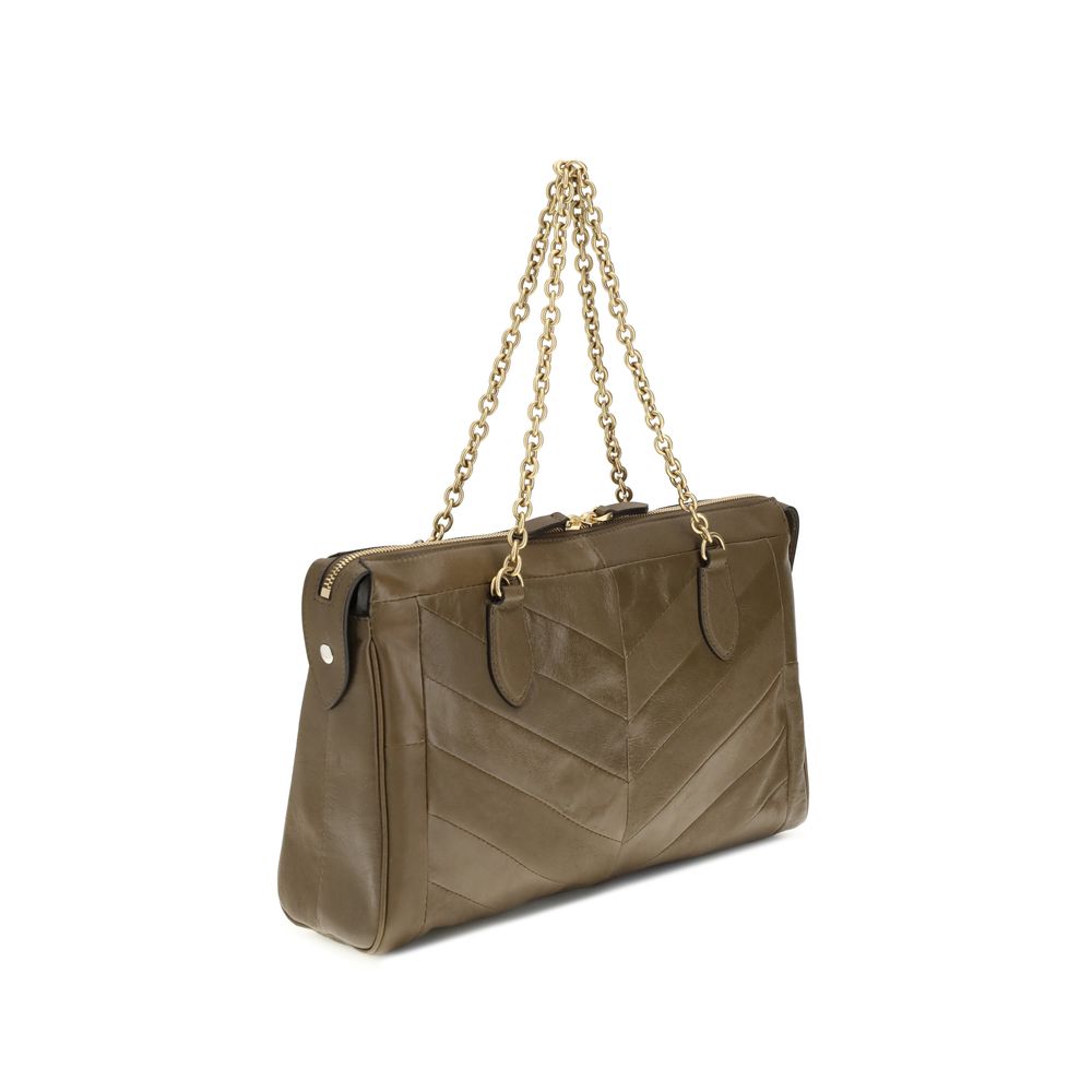 Valentino Garavani Bicolor Napa Leather Shoulder Bag