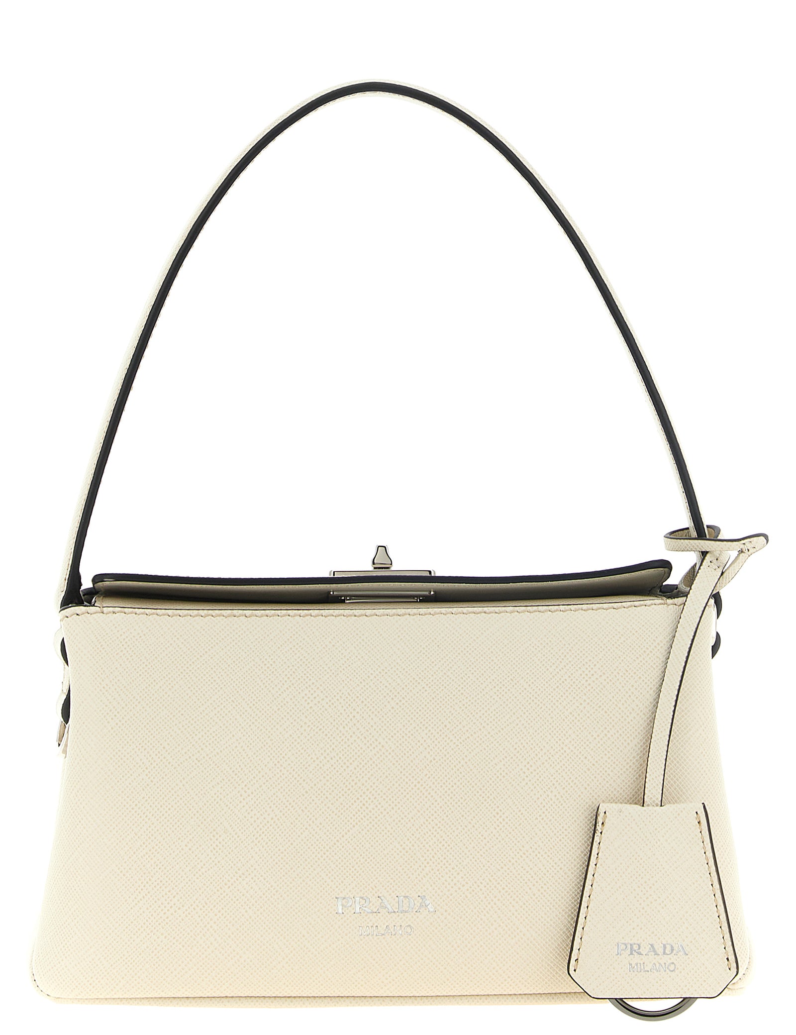 Prada White Calfskin Handbags