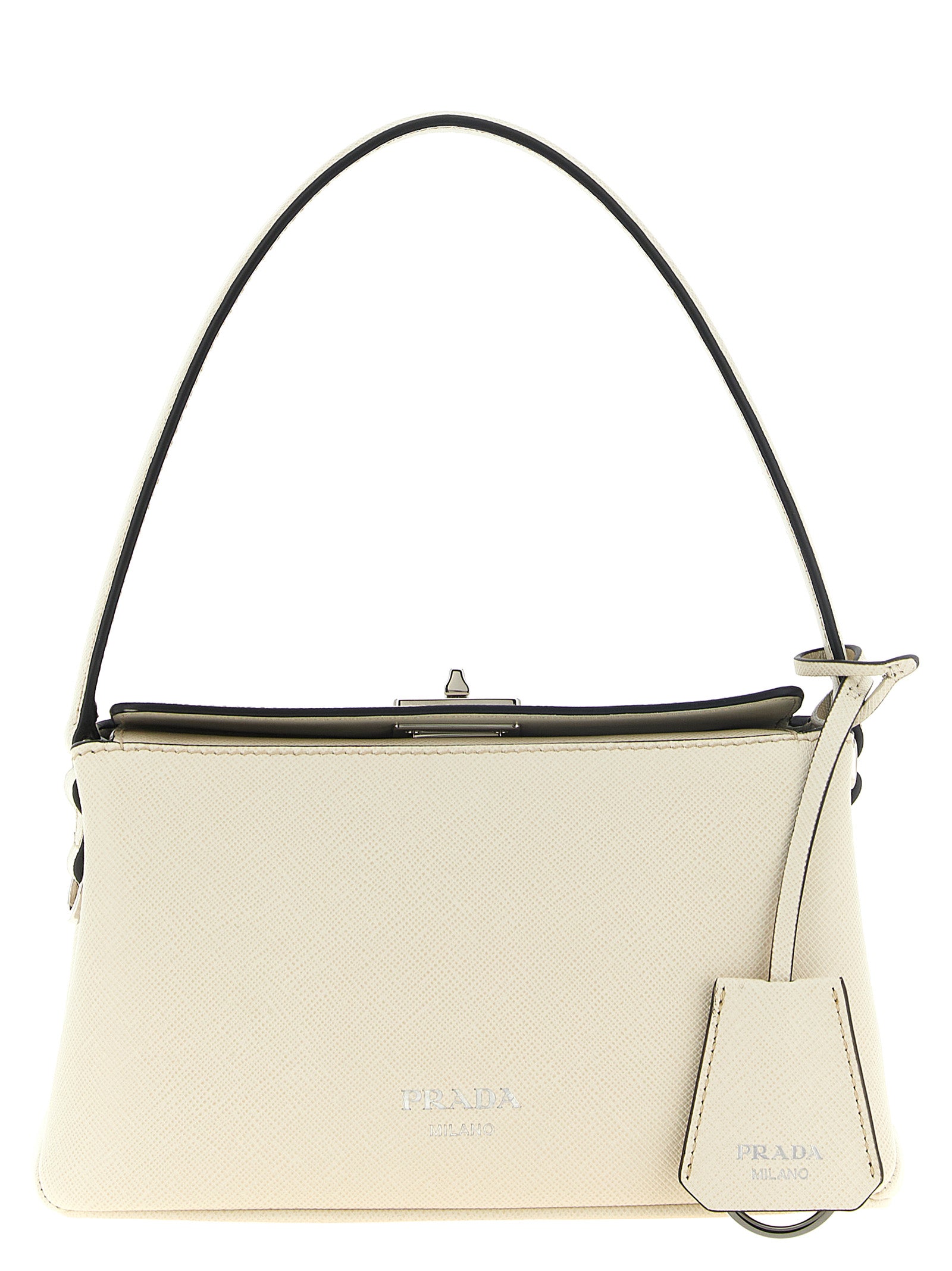 Prada White Calfskin Handbags