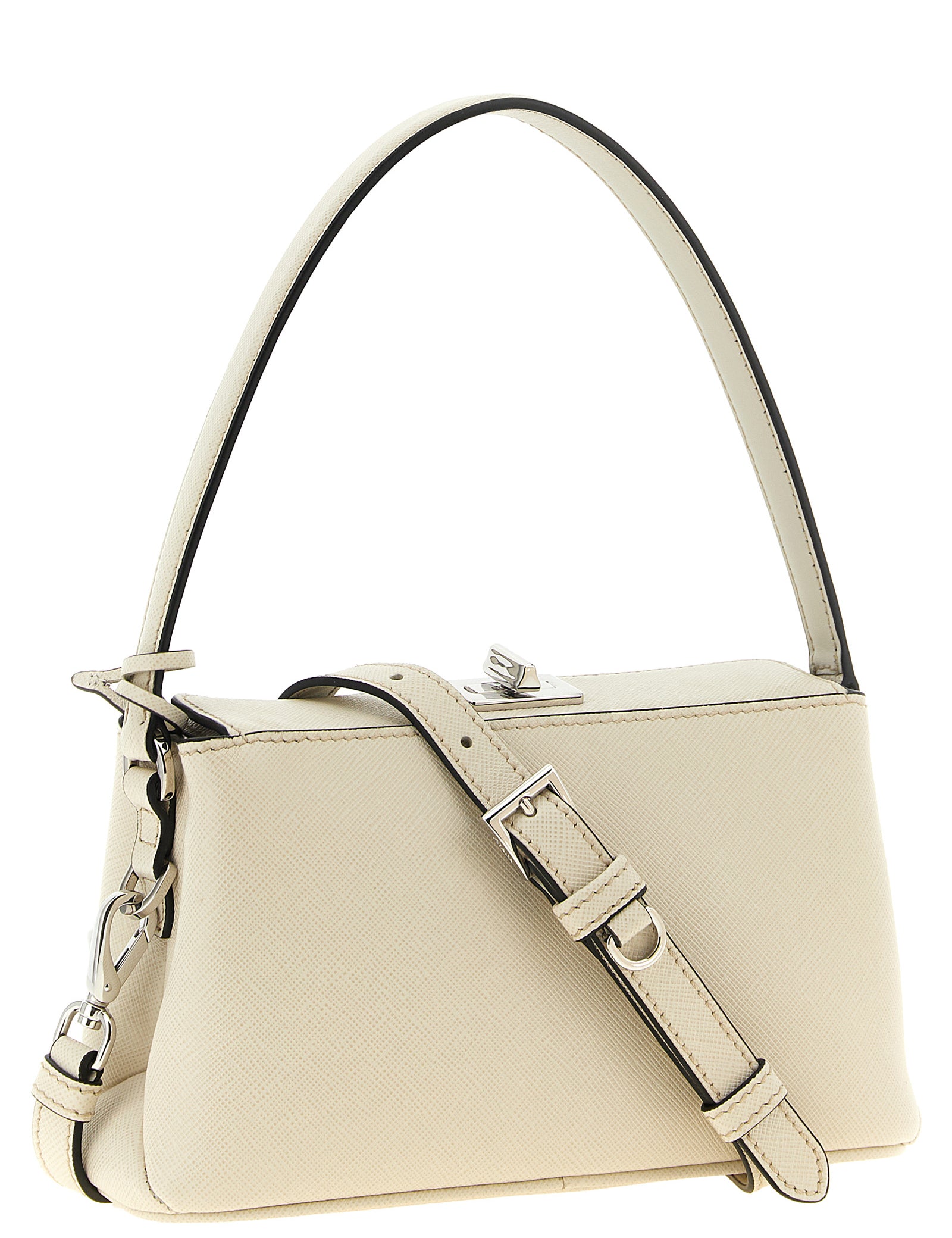 Prada White Calfskin Handbags