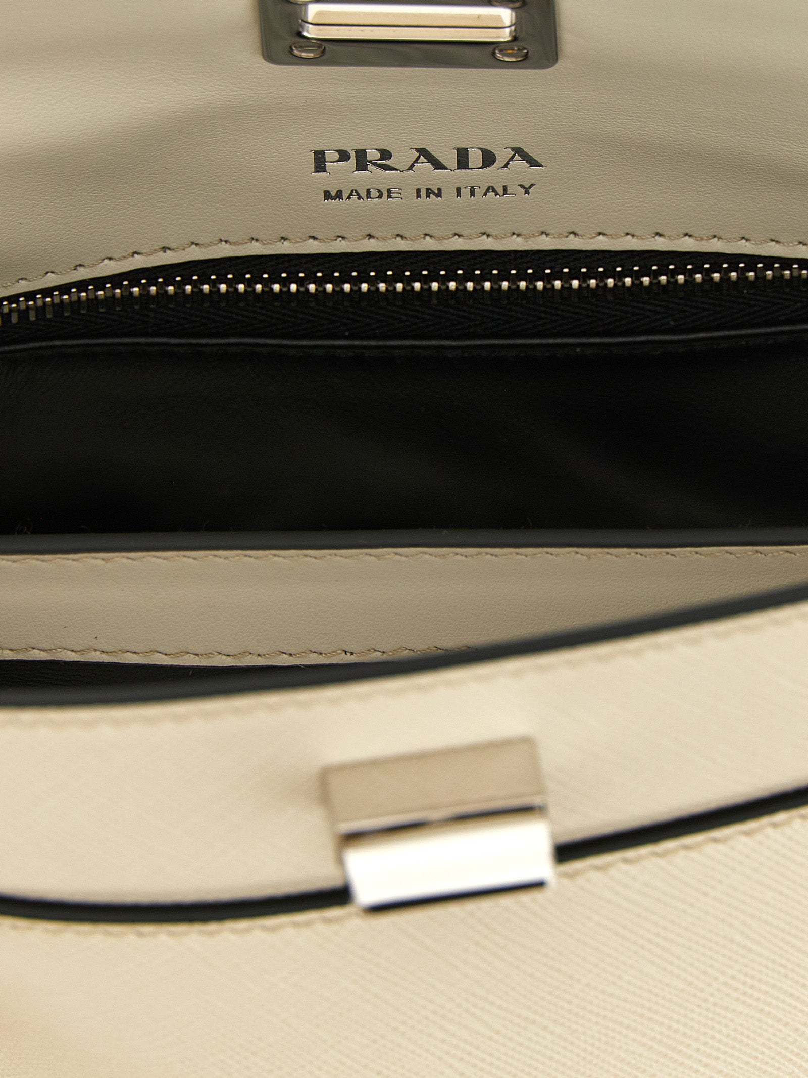 Prada White Calfskin Handbags