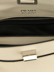 Prada White Calfskin Handbags