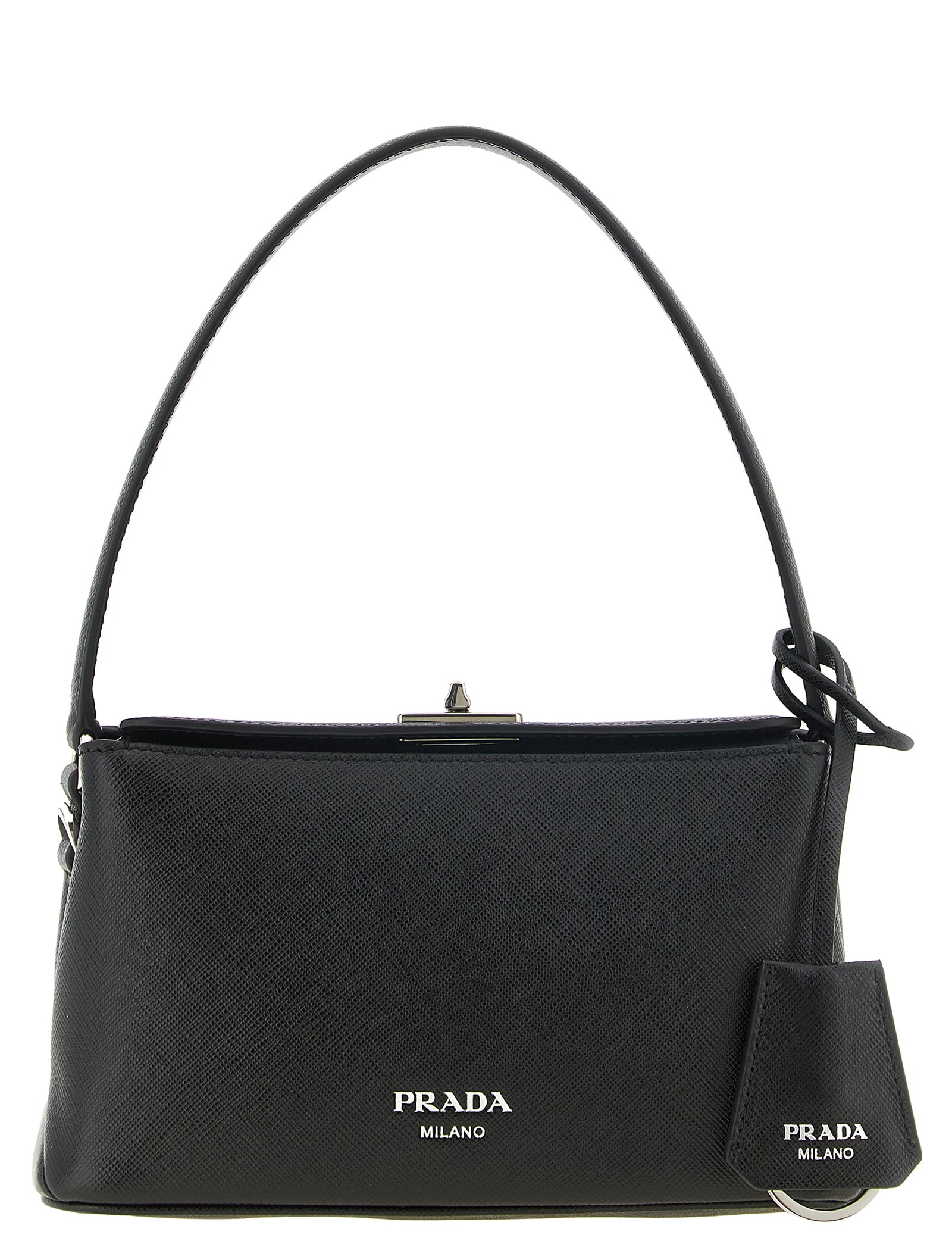 Prada Black Calfskin Handbags