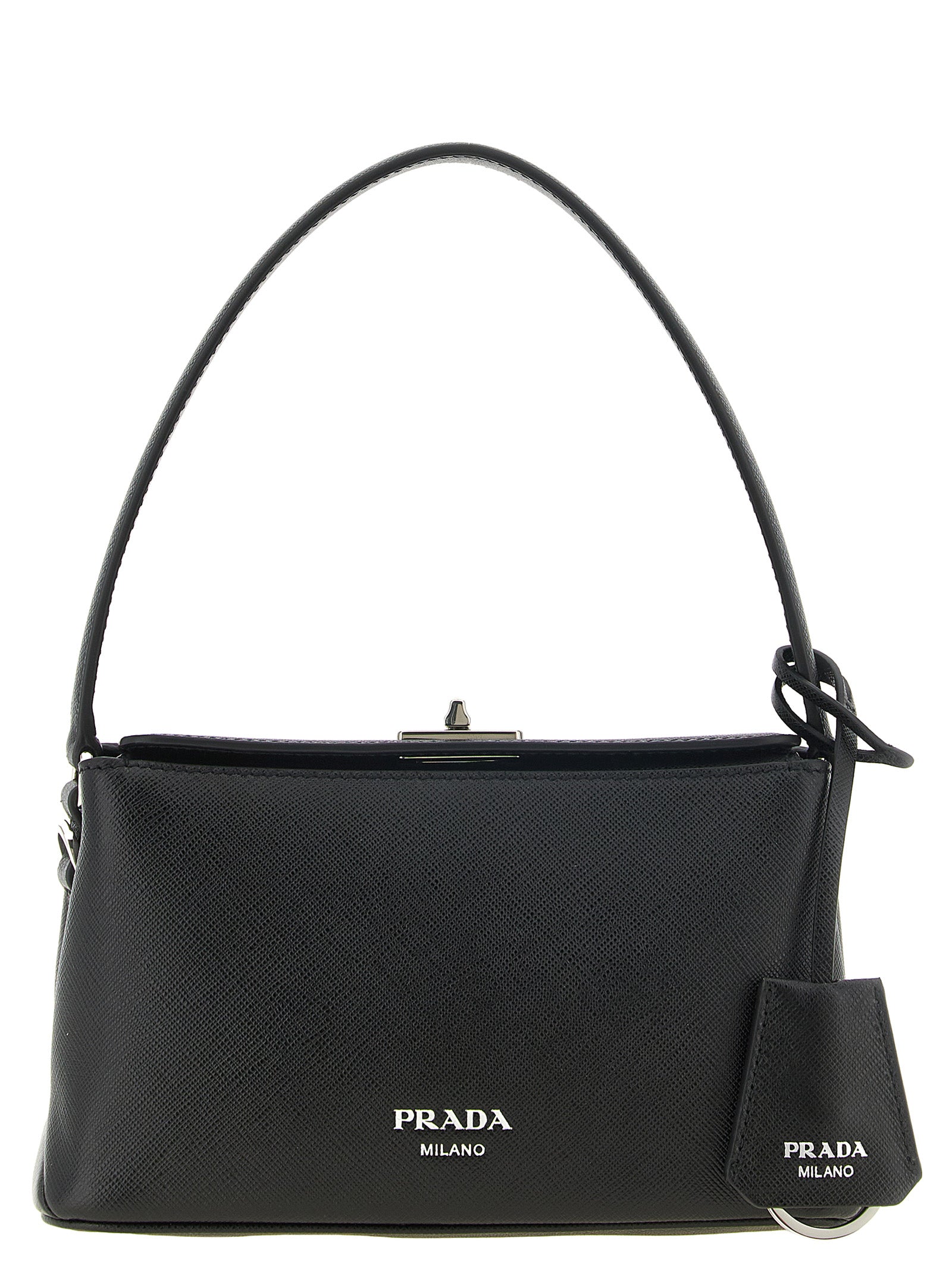 Prada Black Calfskin Handbags