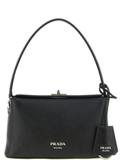 Prada Black Calfskin Handbags