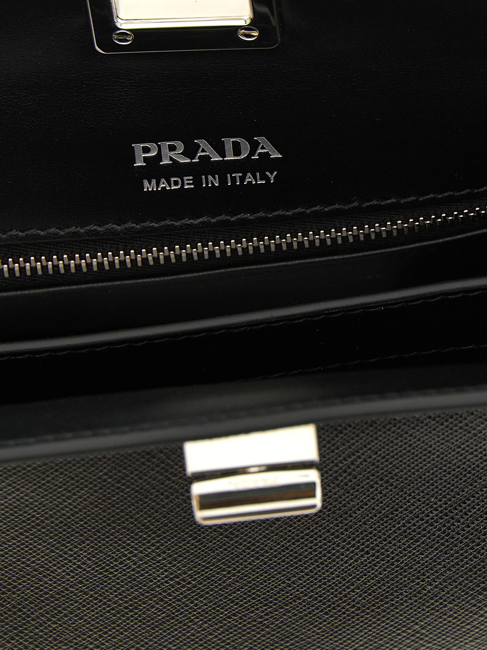 Prada Black Calfskin Handbags
