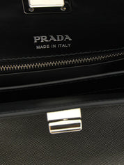 Prada Black Calfskin Handbags