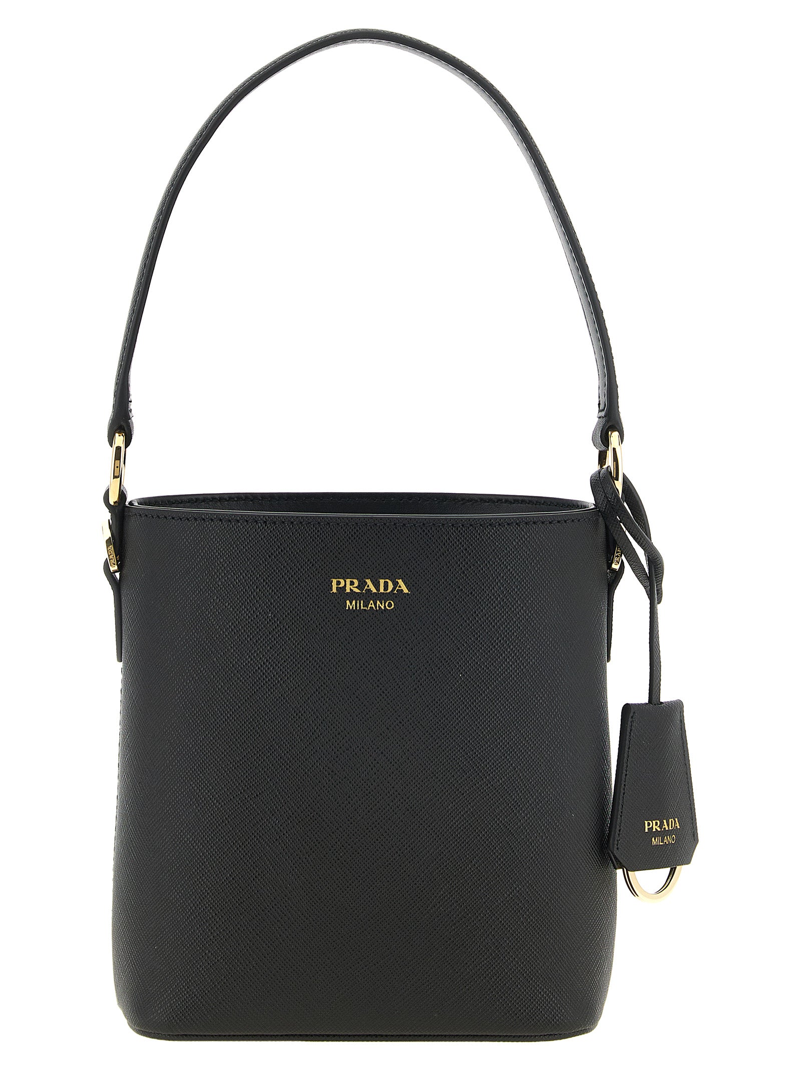 Prada Black Calfskin Handbags