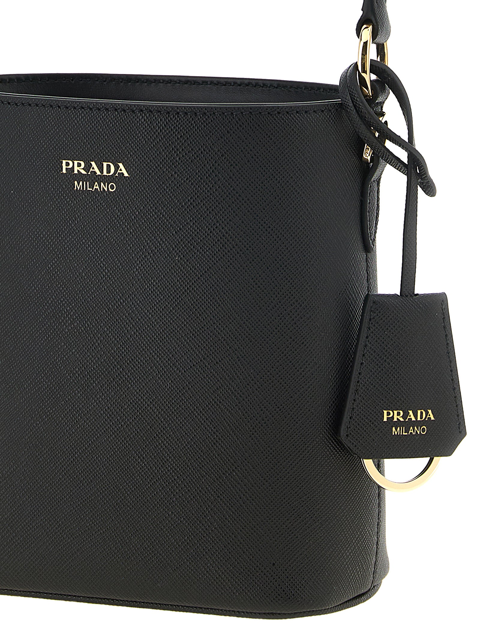 Prada Black Calfskin Handbags