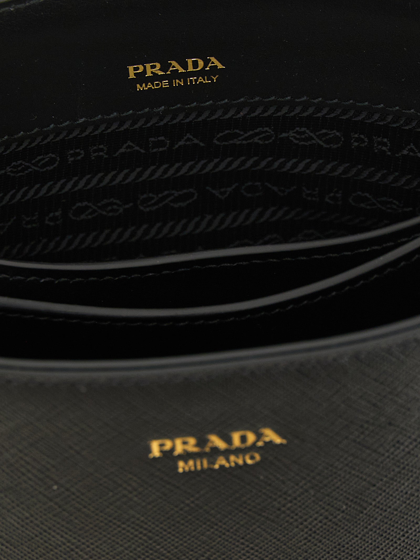 Prada Black Calfskin Handbags