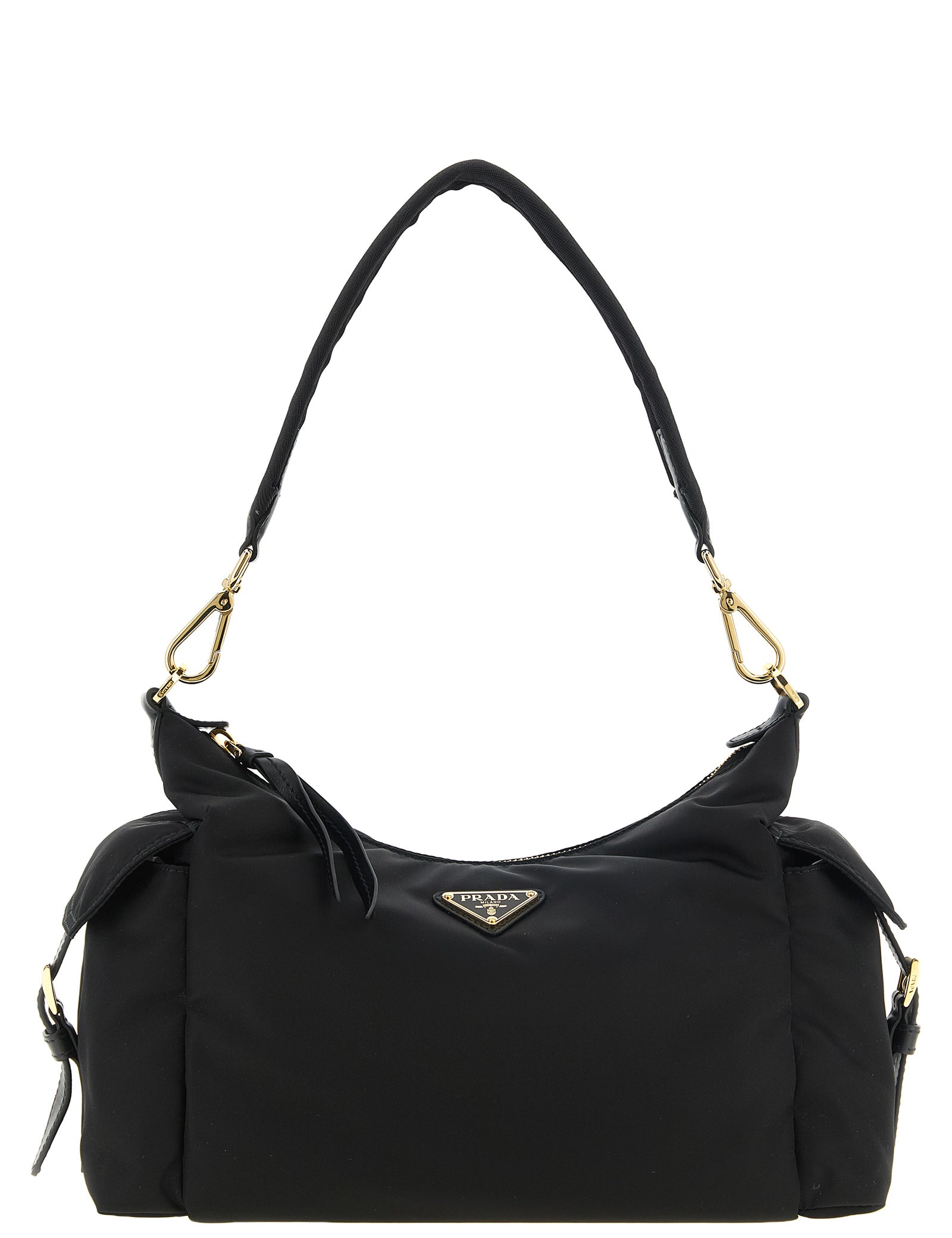 Prada Black Polyamide Shoulder Bags
