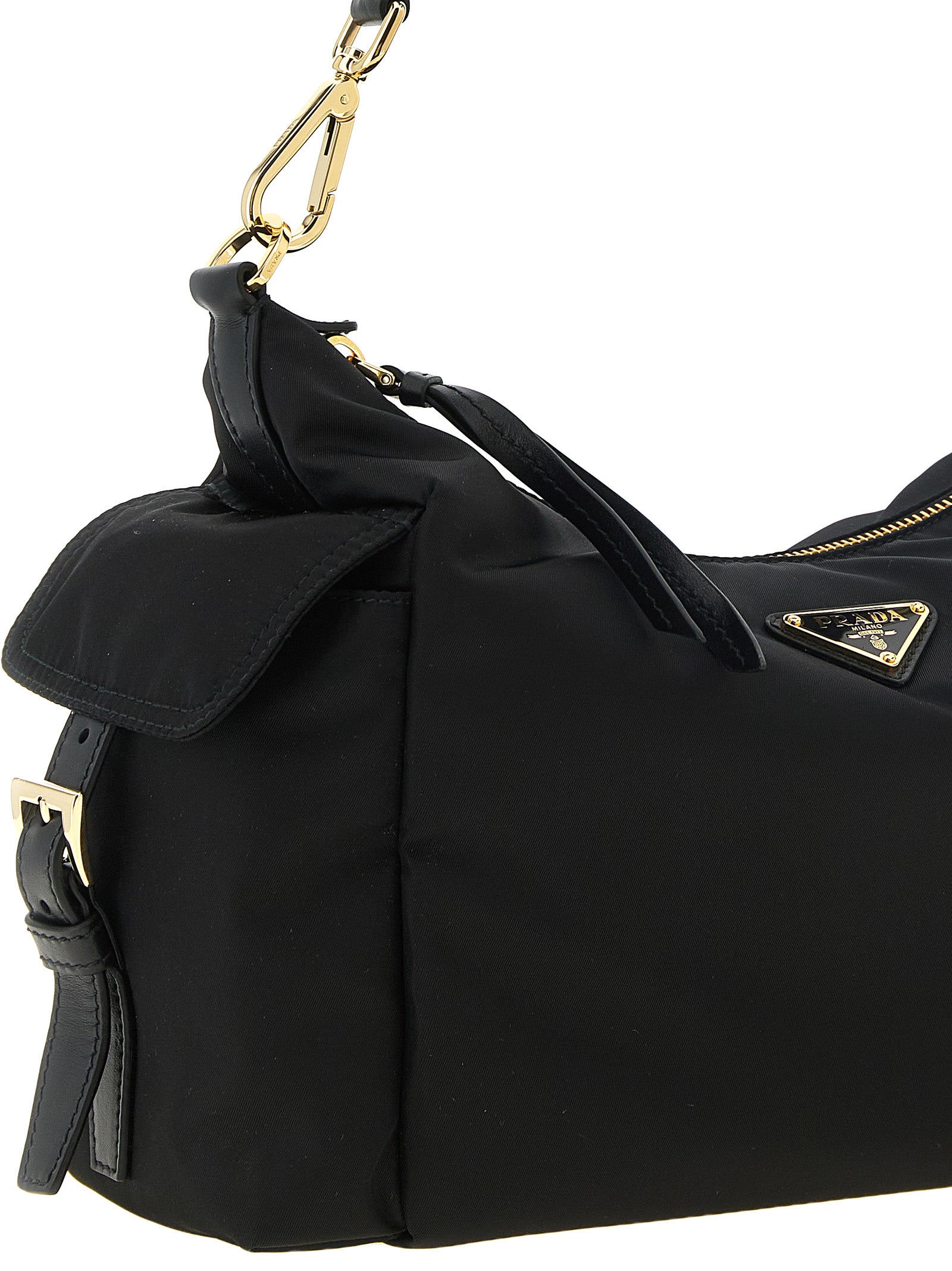 Prada Black Polyamide Shoulder Bags