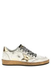 Golden Goose Gold Leather Low Top Sneakers