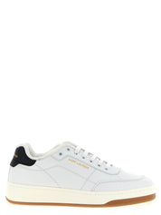 Saint Laurent White Black Calfskin Sneakers