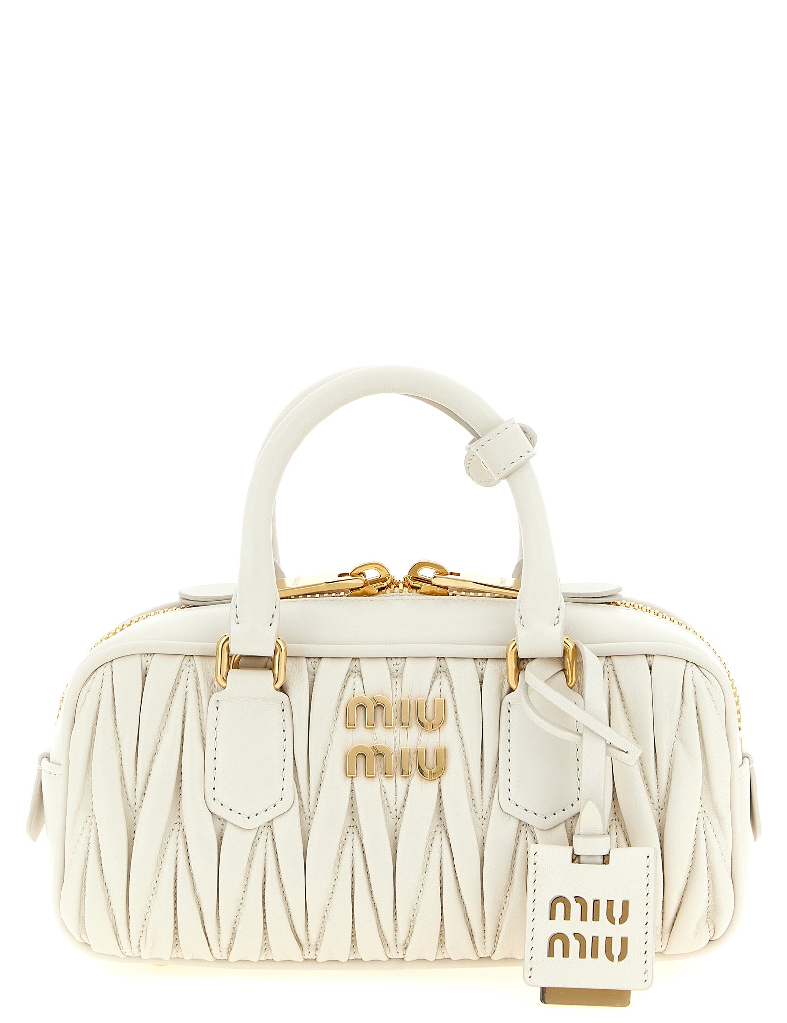 Miu Miu White Leather Handbag