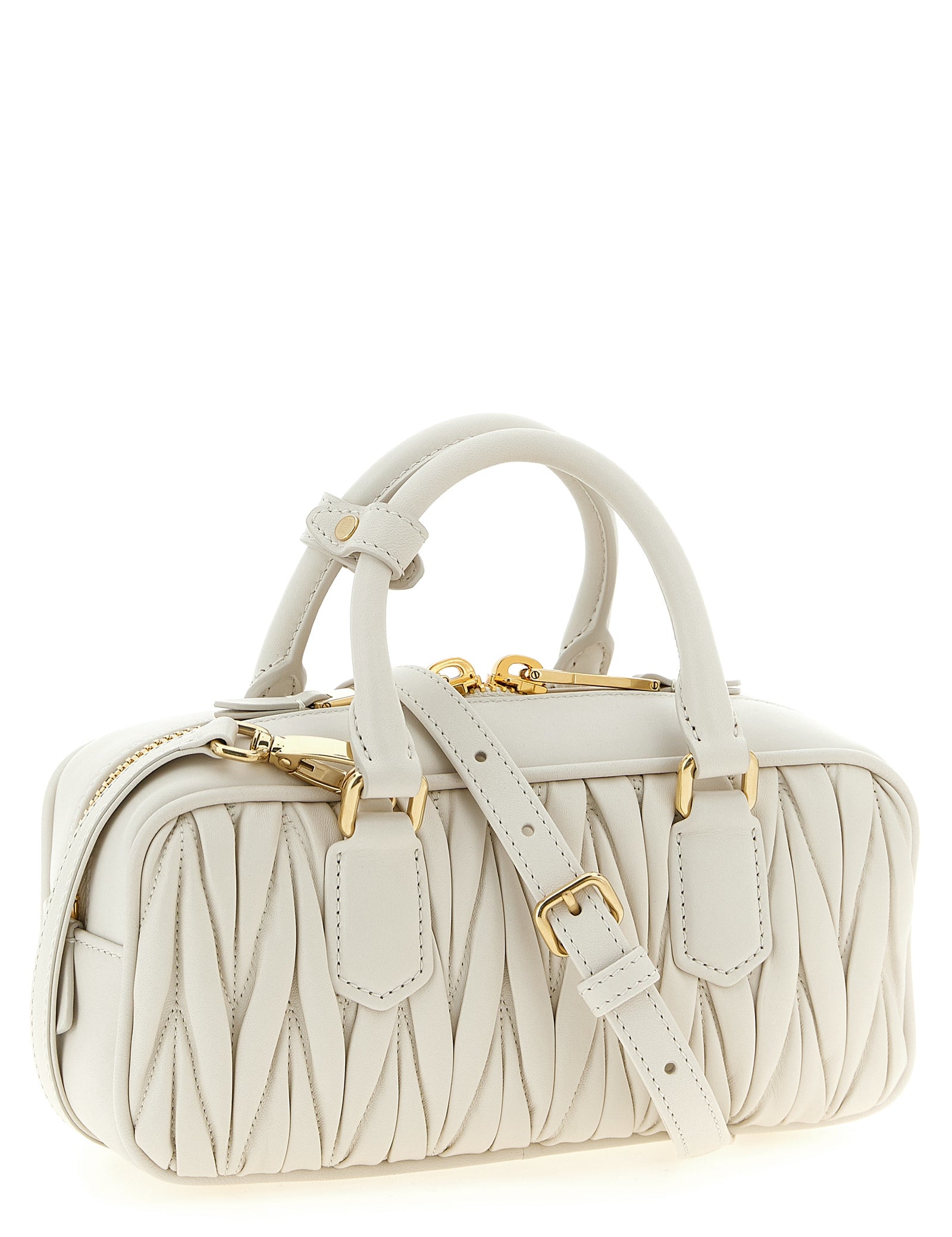 Miu Miu White Leather Handbag
