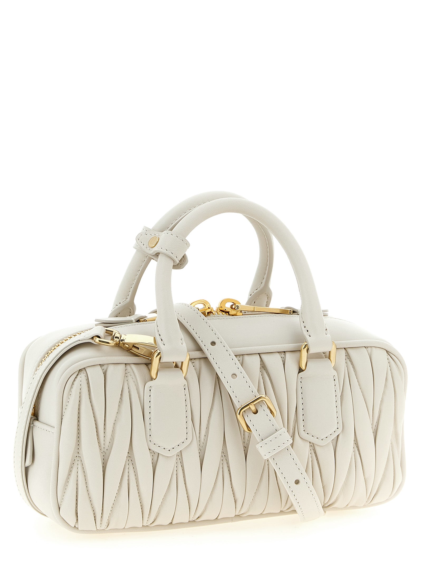 Miu Miu White Leather Handbag