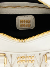 Miu Miu White Leather Handbag
