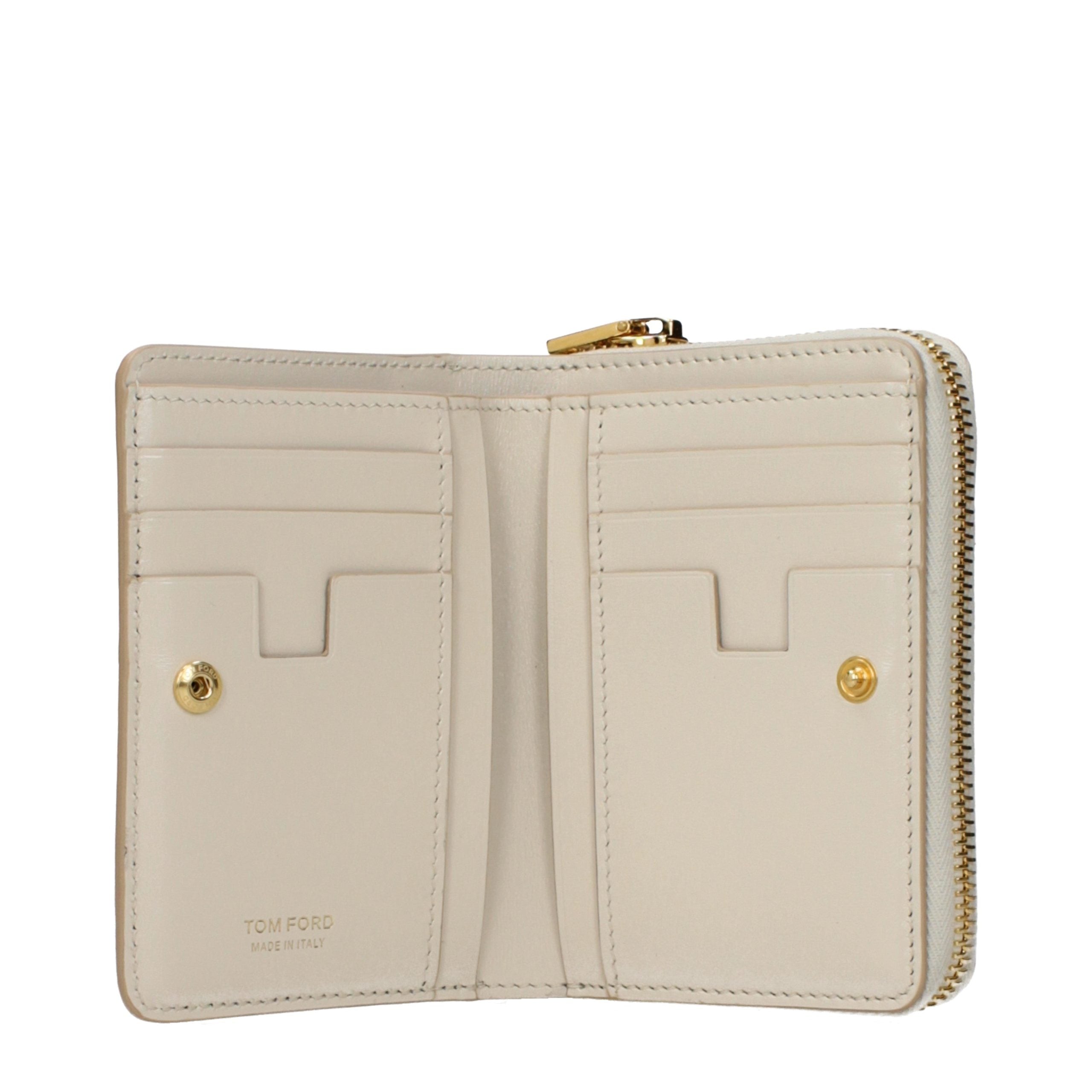 Tom Ford Beige Leather Wallets