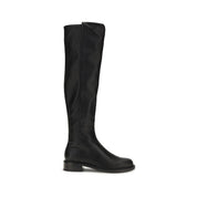 Stuart Weitzman Black Napa Leather Knee-High Boots