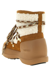 Moon Boot Beige Shearling Boots