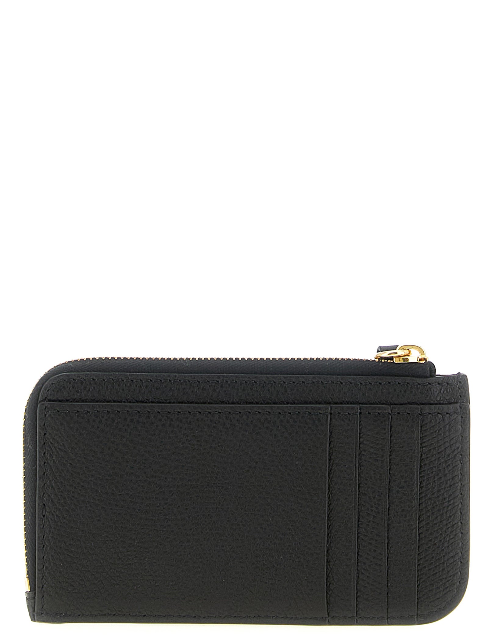 Valentino Garavani Black Lamb Leather Cardholder