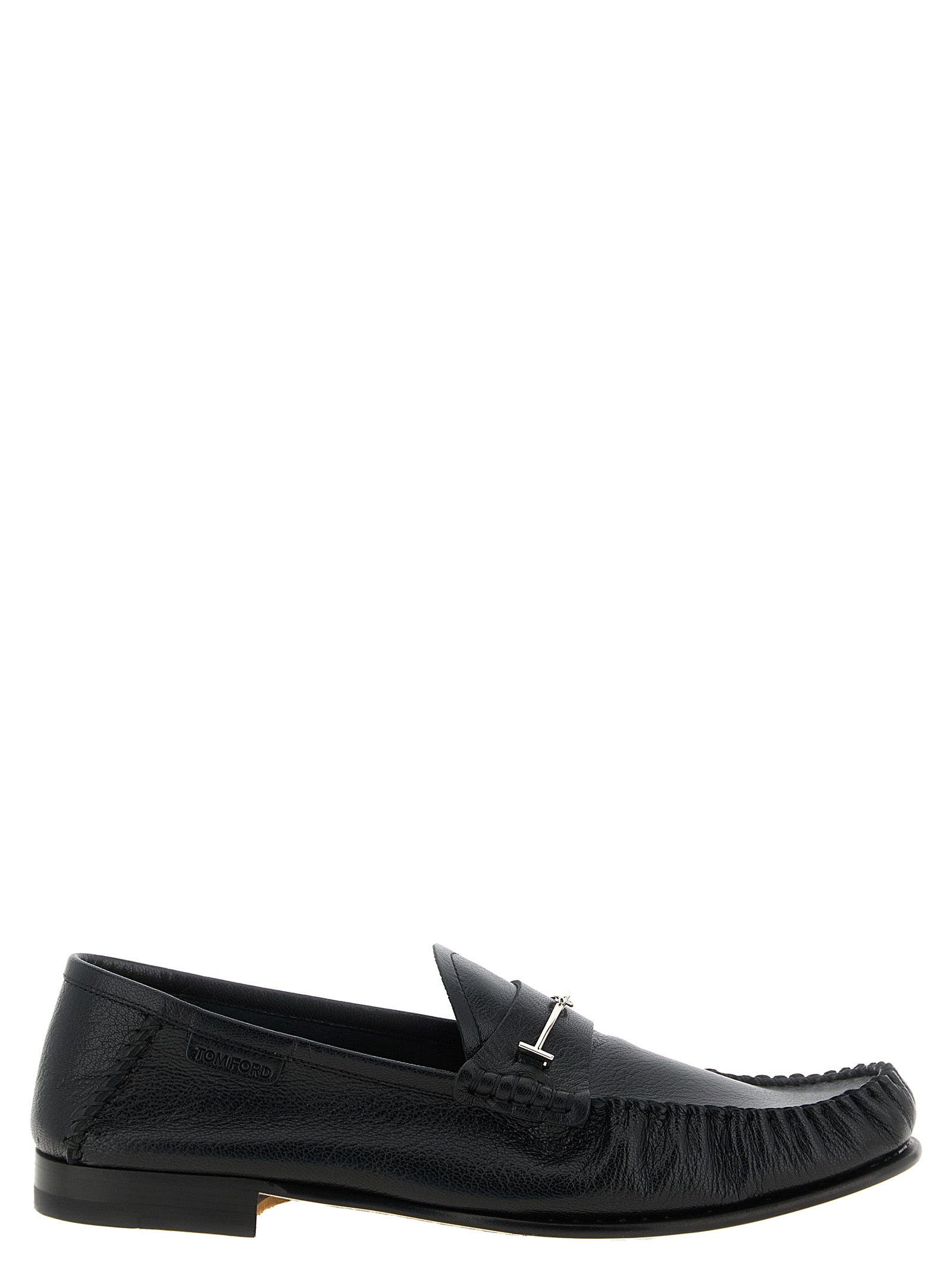 Tom Ford Black Goat Leather Loafers
