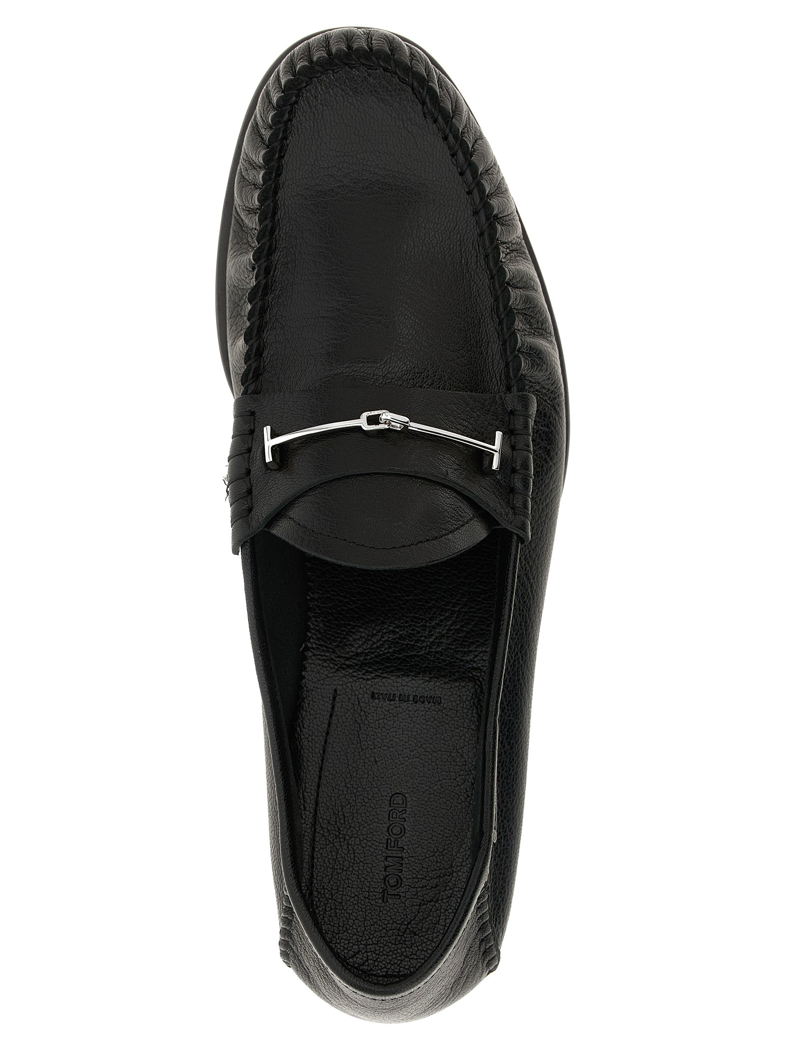 Tom Ford Black Goat Leather Loafers