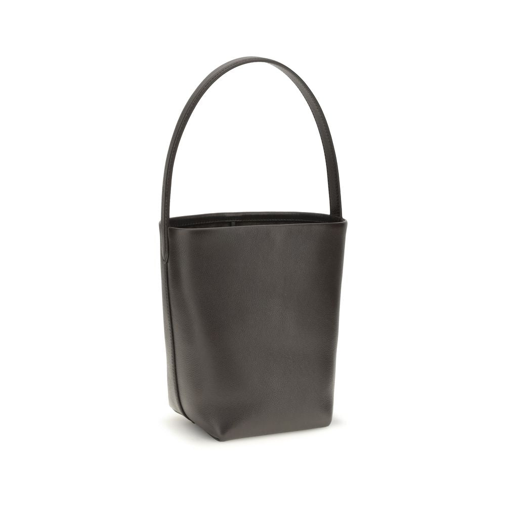 The Row Brown Calf Leather Small N/S Park Tote Bag