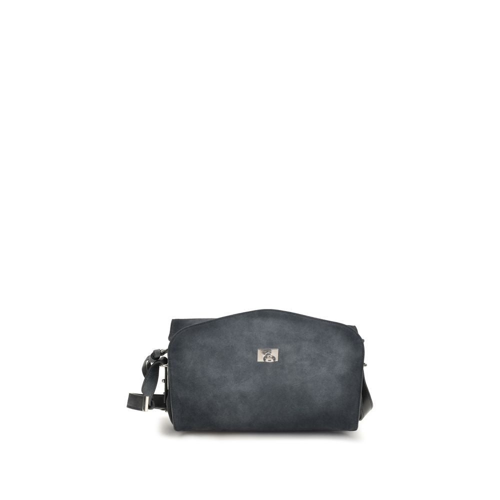 Balenciaga Blue Suede Shoulder Bag